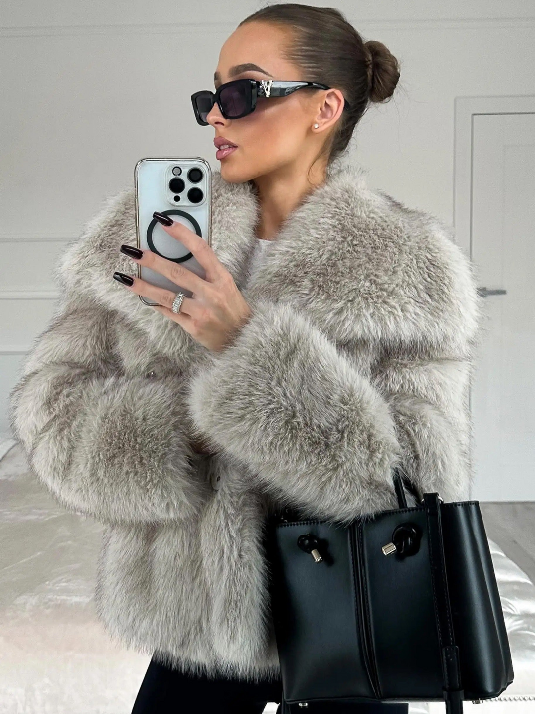 Olive | Fur Jacket