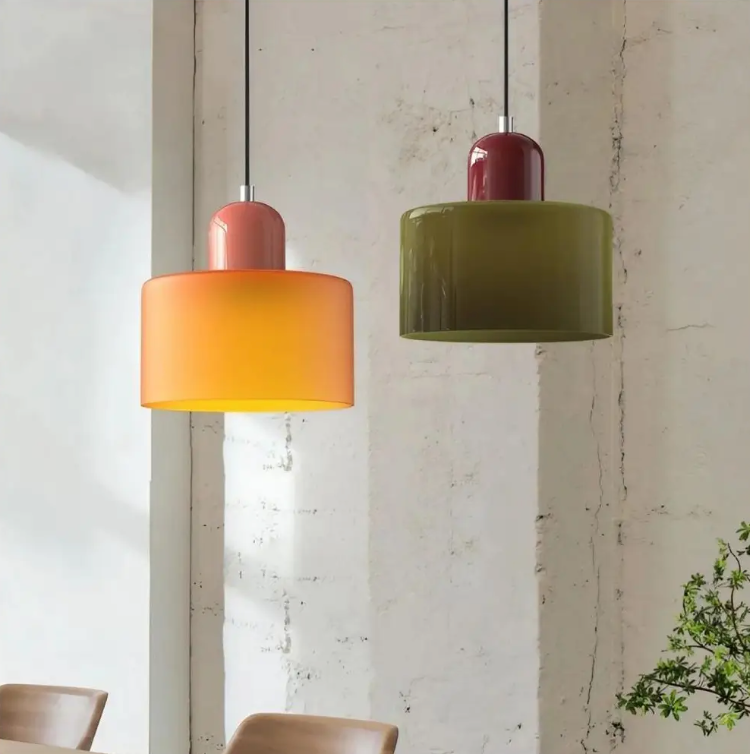 Bauhaus-Hängelampe – Stilvolle Pendelleuchte Für Esstisch & Wohnzimmer, Glas & Eisen, Retro-Design 0