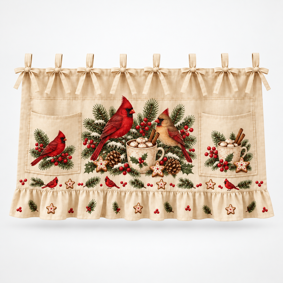 Hearth Holly | Weihnachts-Küchengeräteschürze mit Taschen