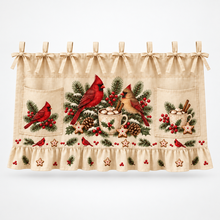 Hearth Holly | Weihnachts-Küchengeräteschürze mit Taschen
