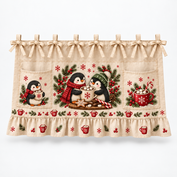 Hearth Holly | Weihnachts-Küchengeräteschürze mit Taschen