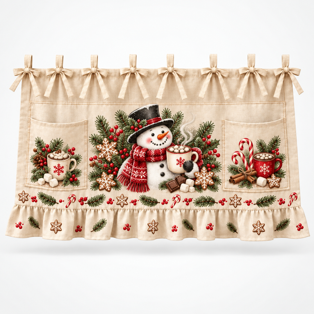 Hearth Holly | Weihnachts-Küchengeräteschürze mit Taschen