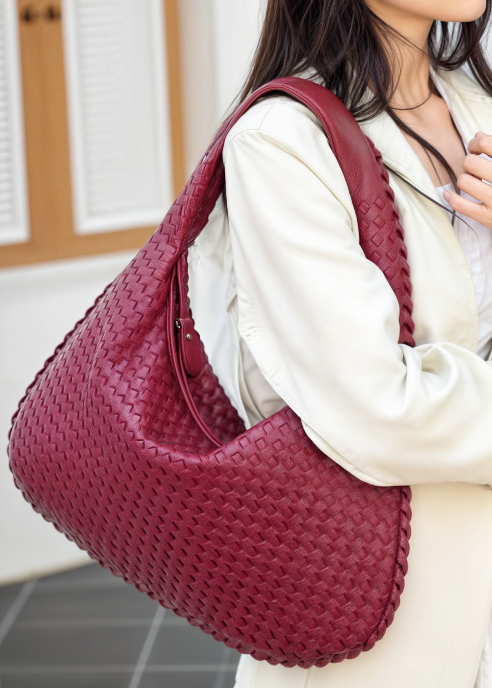 Handtasche Damen – Große Tasche aus Leder – Elegant & Alltag