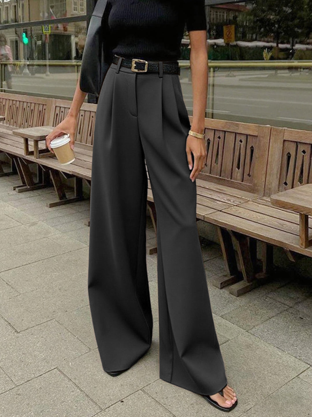 Comfortable Pants Woven Fabric Regular