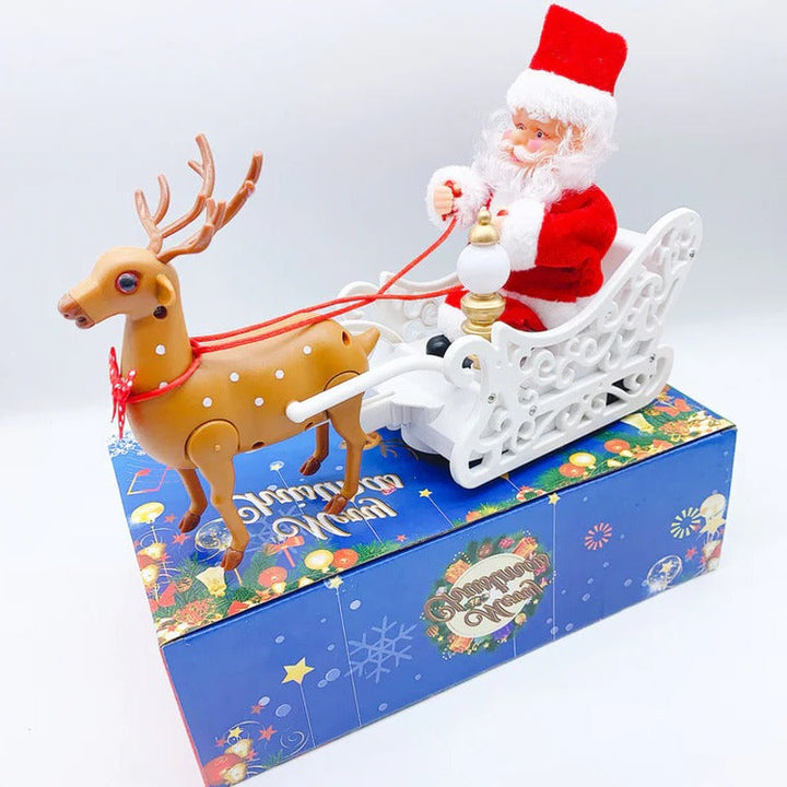Beweglicher Weihnachtsmann Mit Licht & Sound für Weihnachtsdekoration – 33-38 cm, Innenbereich, Kletter-Spielzeug 5