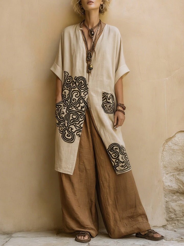 Boho-Sommerset mit weitem Bein: Stil und Komfort für den Sommer 1
