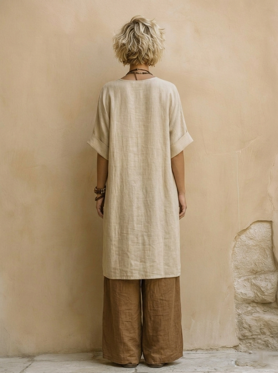 Boho-Sommerset mit weitem Bein: Stil und Komfort für den Sommer 2