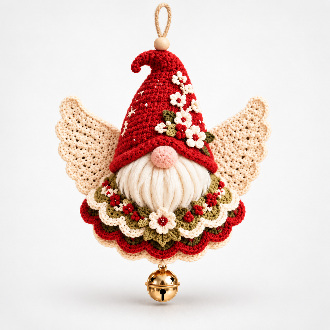 Weihnachtsengel Häkelornamente Set