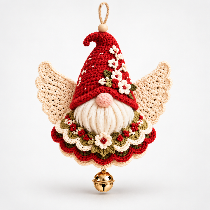 Weihnachtsengel Häkelornamente Set
