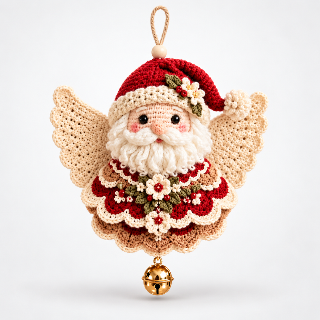 Weihnachtsengel Häkelornamente Set