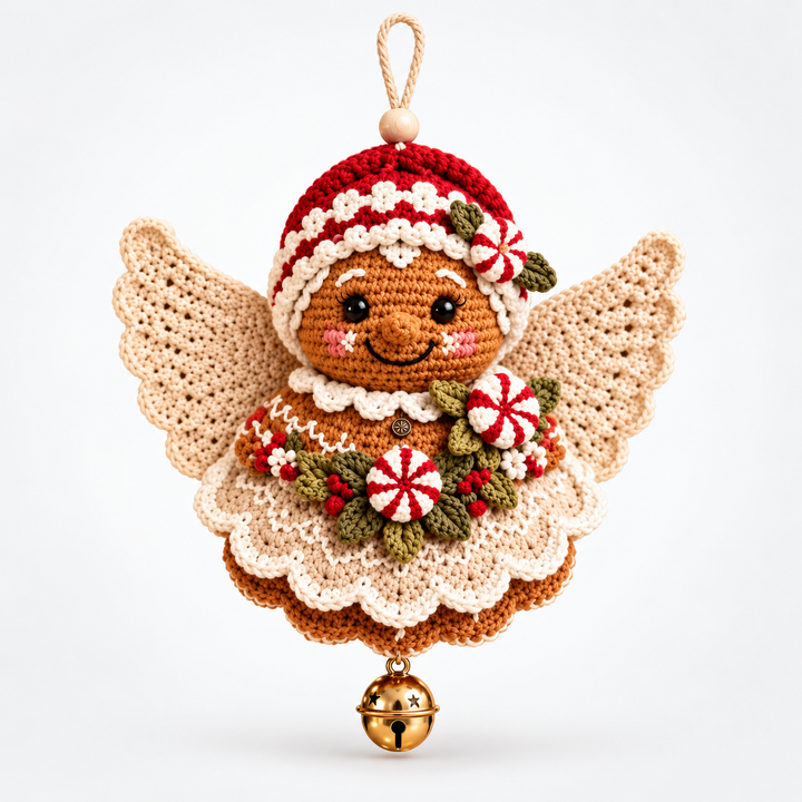 Weihnachtsengel Häkelornamente Set
