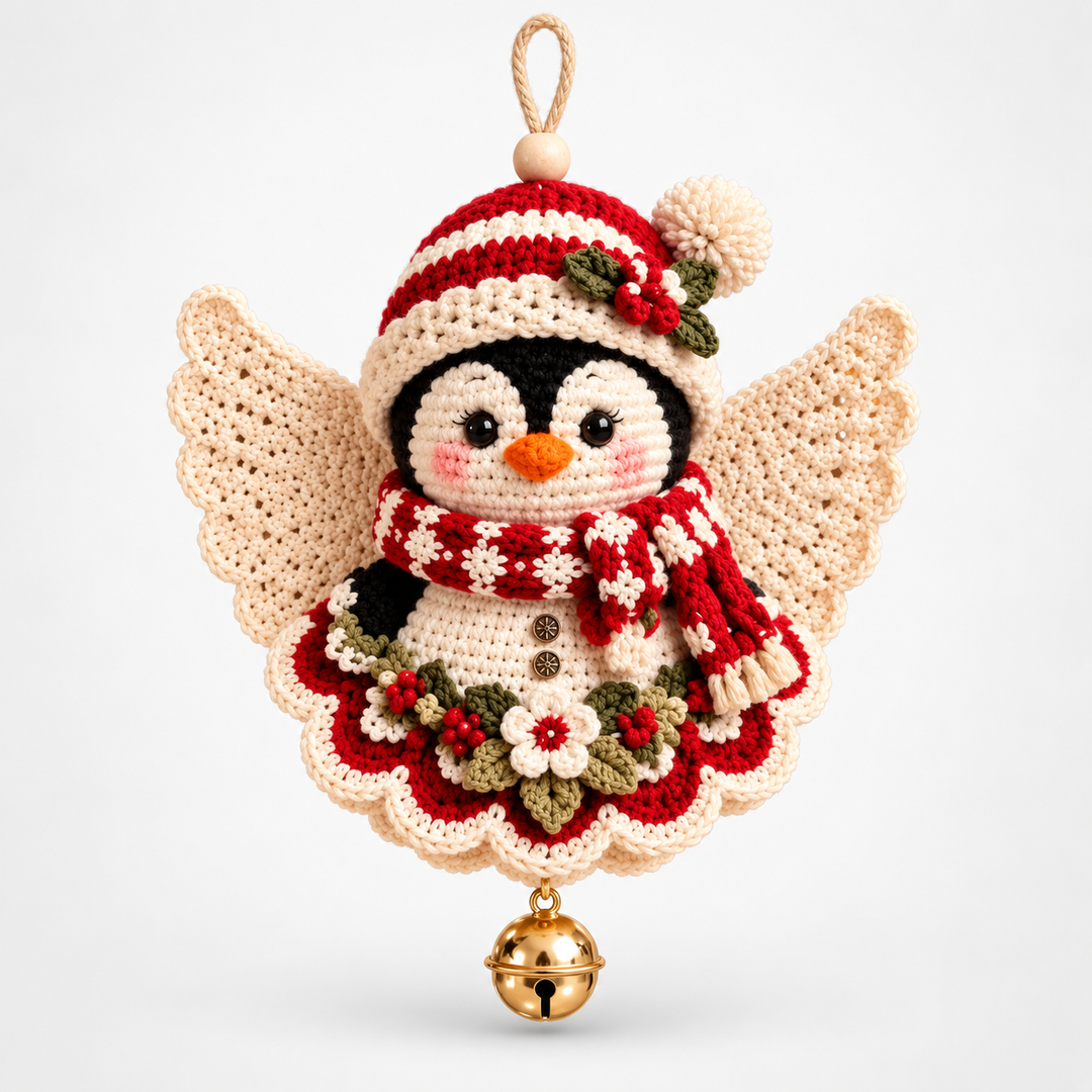 Weihnachtsengel Häkelornamente Set