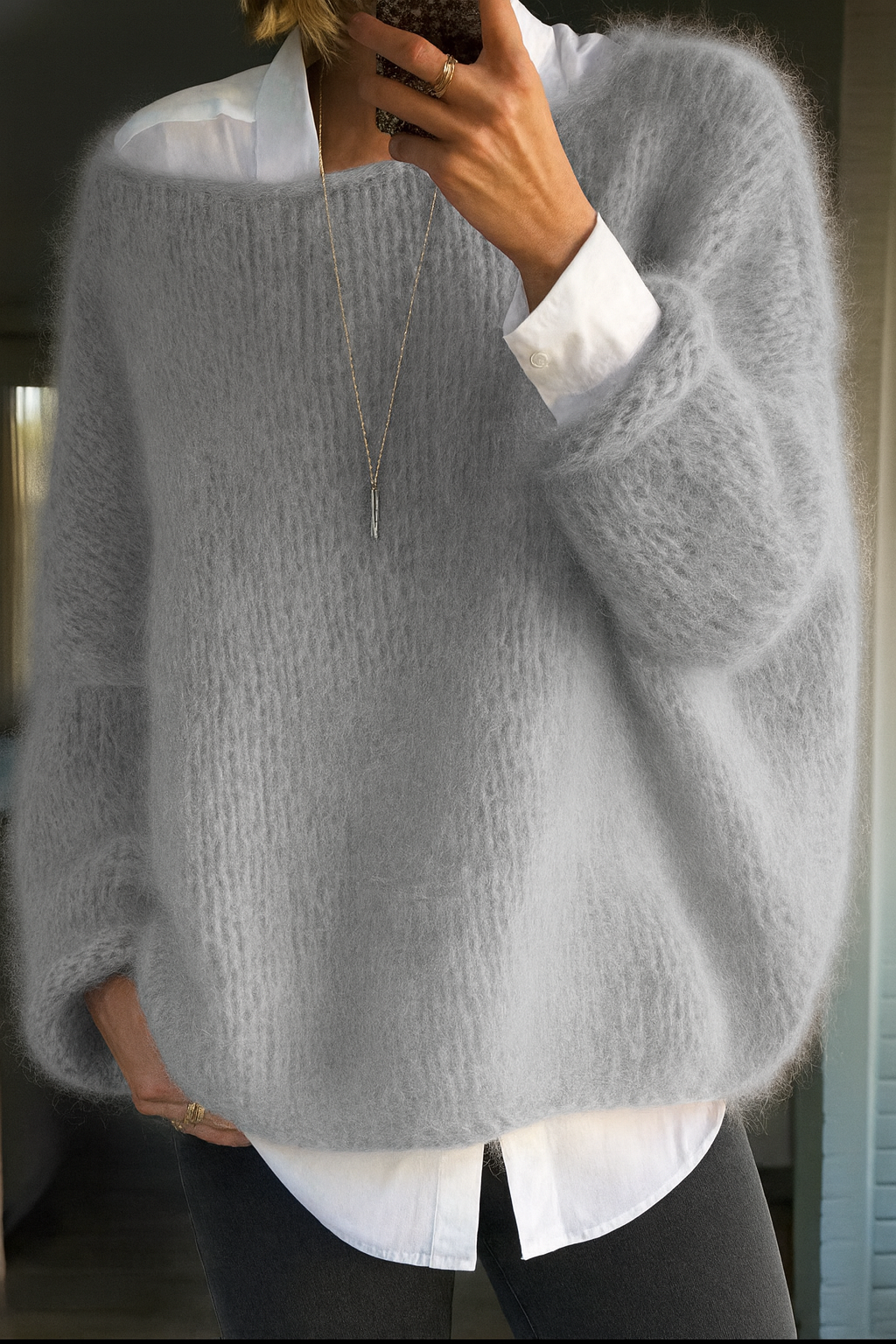 Damski sweter bawełniany nowoczesny styl