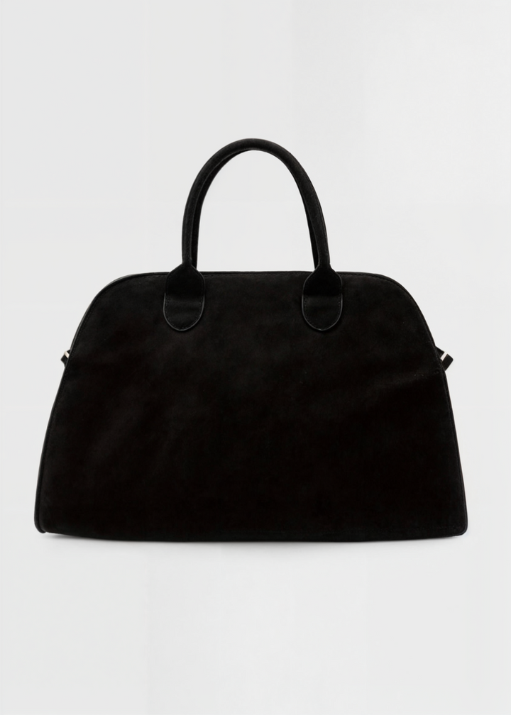 Vegan Suede Shoulder Bag Women – Small Handbag with Magnetic Closure