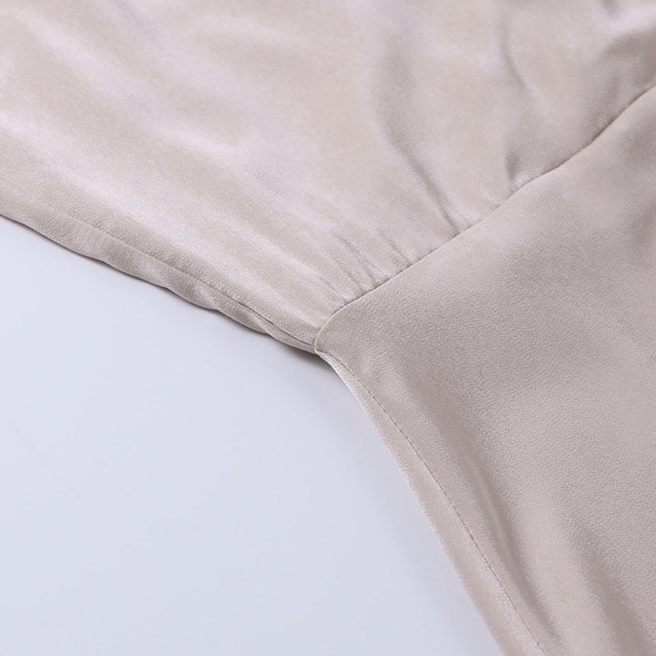 Elegantes Damen-Abendkleid mit V-Ausschnitt & hohem Schlitz