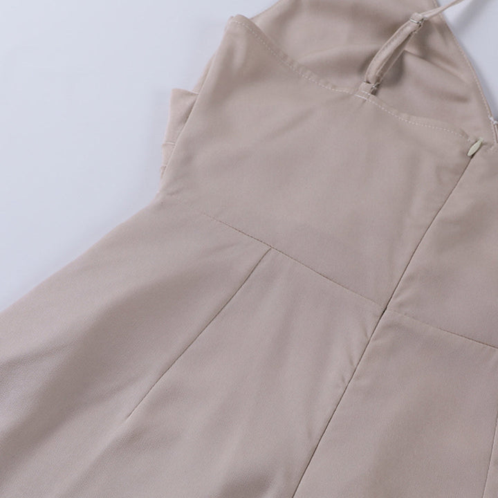 Elegantes Damen-Abendkleid mit V-Ausschnitt & hohem Schlitz