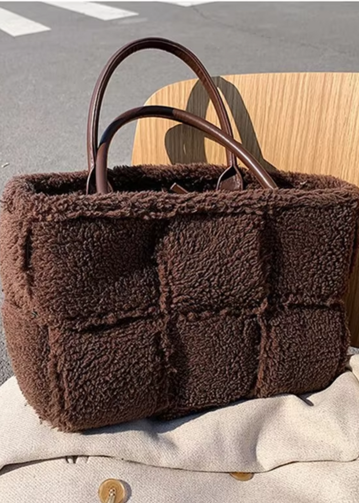 Handbag Women – Soft Bag with Zipper – Plush