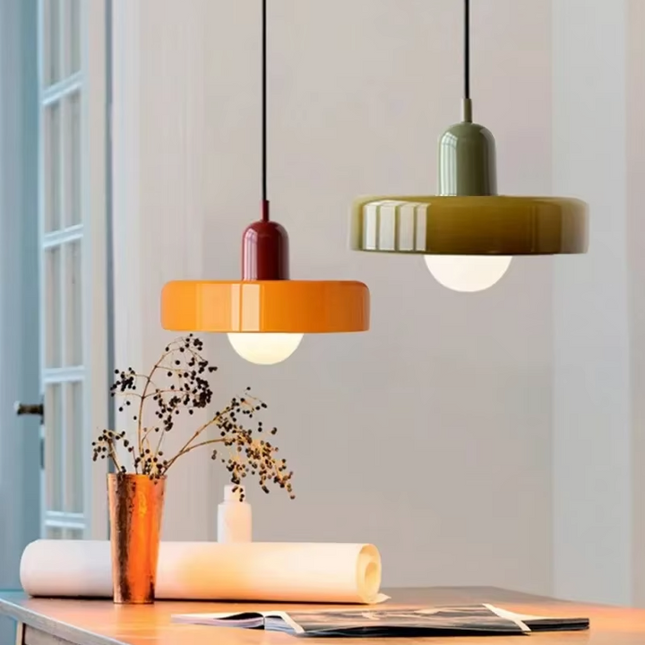 Coco Hängelampe - Skandinavische Pendelleuchte aus Glas für Esszimmer und Wohnzimmer 0