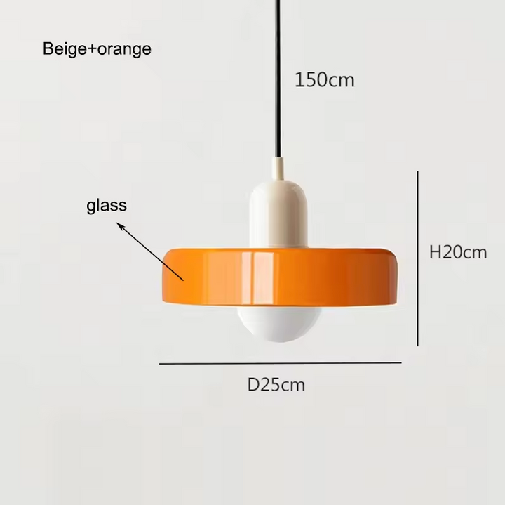 Coco Hängelampe - Skandinavische Pendelleuchte aus Glas für Esszimmer und Wohnzimmer 11