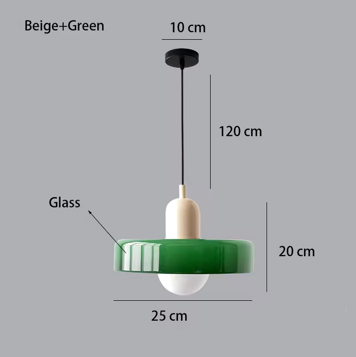 Coco Hängelampe - Skandinavische Pendelleuchte aus Glas für Esszimmer und Wohnzimmer 12