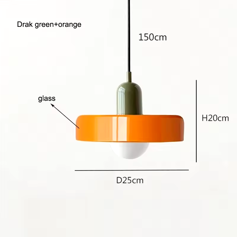 Coco Hängelampe - Skandinavische Pendelleuchte aus Glas für Esszimmer und Wohnzimmer 13