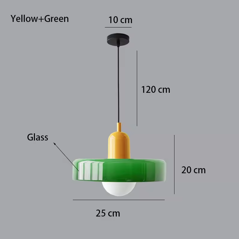 Coco Hängelampe - Skandinavische Pendelleuchte aus Glas für Esszimmer und Wohnzimmer 15