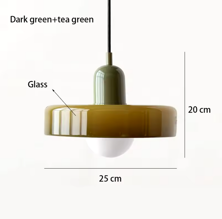 Coco Hängelampe - Skandinavische Pendelleuchte aus Glas für Esszimmer und Wohnzimmer 16