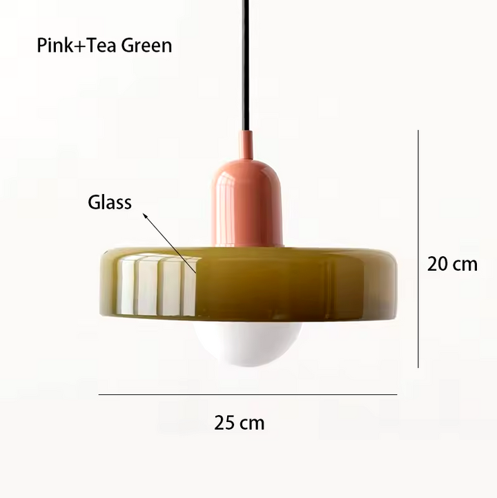Coco Hängelampe - Skandinavische Pendelleuchte aus Glas für Esszimmer und Wohnzimmer 17