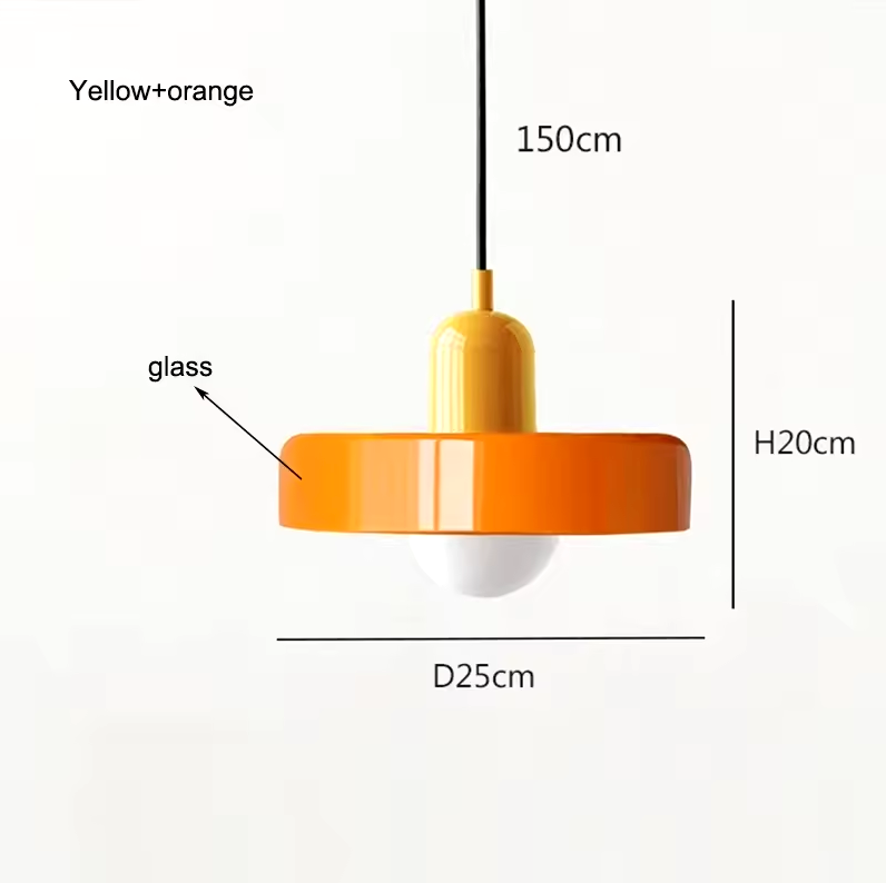 Coco Hängelampe - Skandinavische Pendelleuchte aus Glas für Esszimmer und Wohnzimmer 18