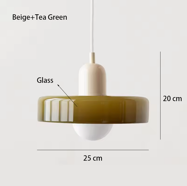 Coco Hängelampe - Skandinavische Pendelleuchte aus Glas für Esszimmer und Wohnzimmer 8