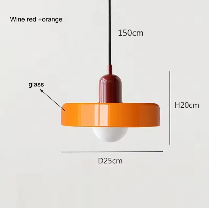 Coco Hängelampe - Skandinavische Pendelleuchte aus Glas für Esszimmer und Wohnzimmer 9