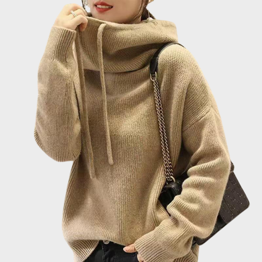 Corinne | Pull à capuche élégant en tricot