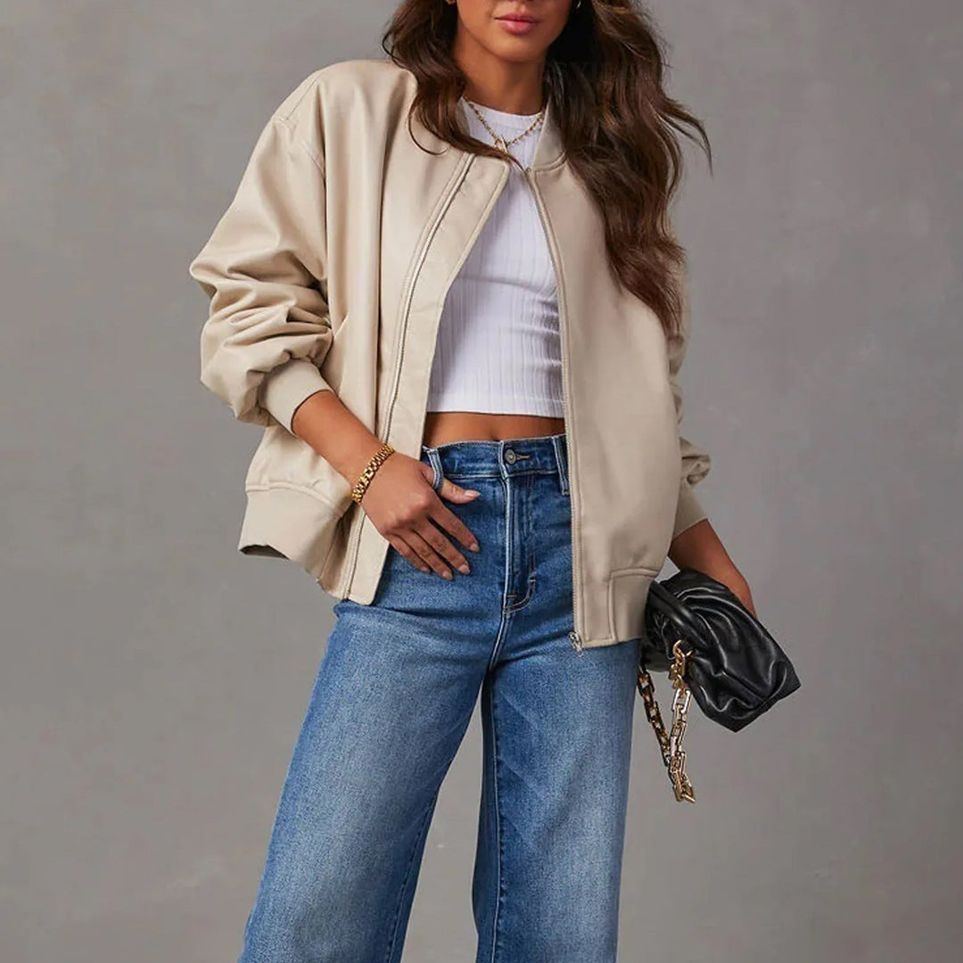 Women's Bomber Jacket Casual Oversized Stylish