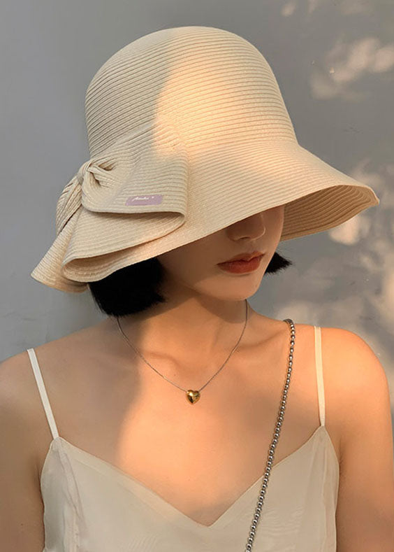 Damen Cloche-Hut Mit Kamelschleife - Sommerhut Damen 1