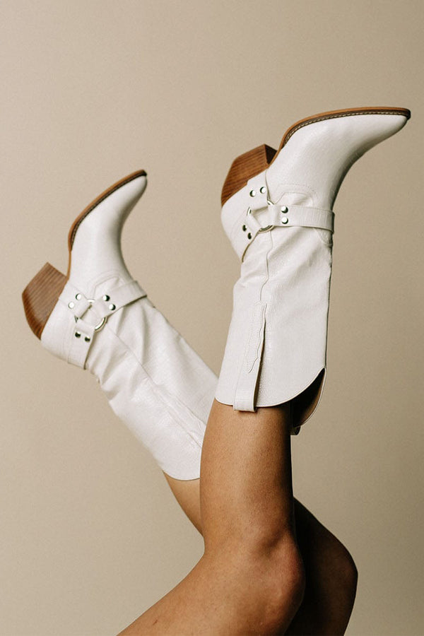 Women's Cowboy Boots Leather Elegant Western Style