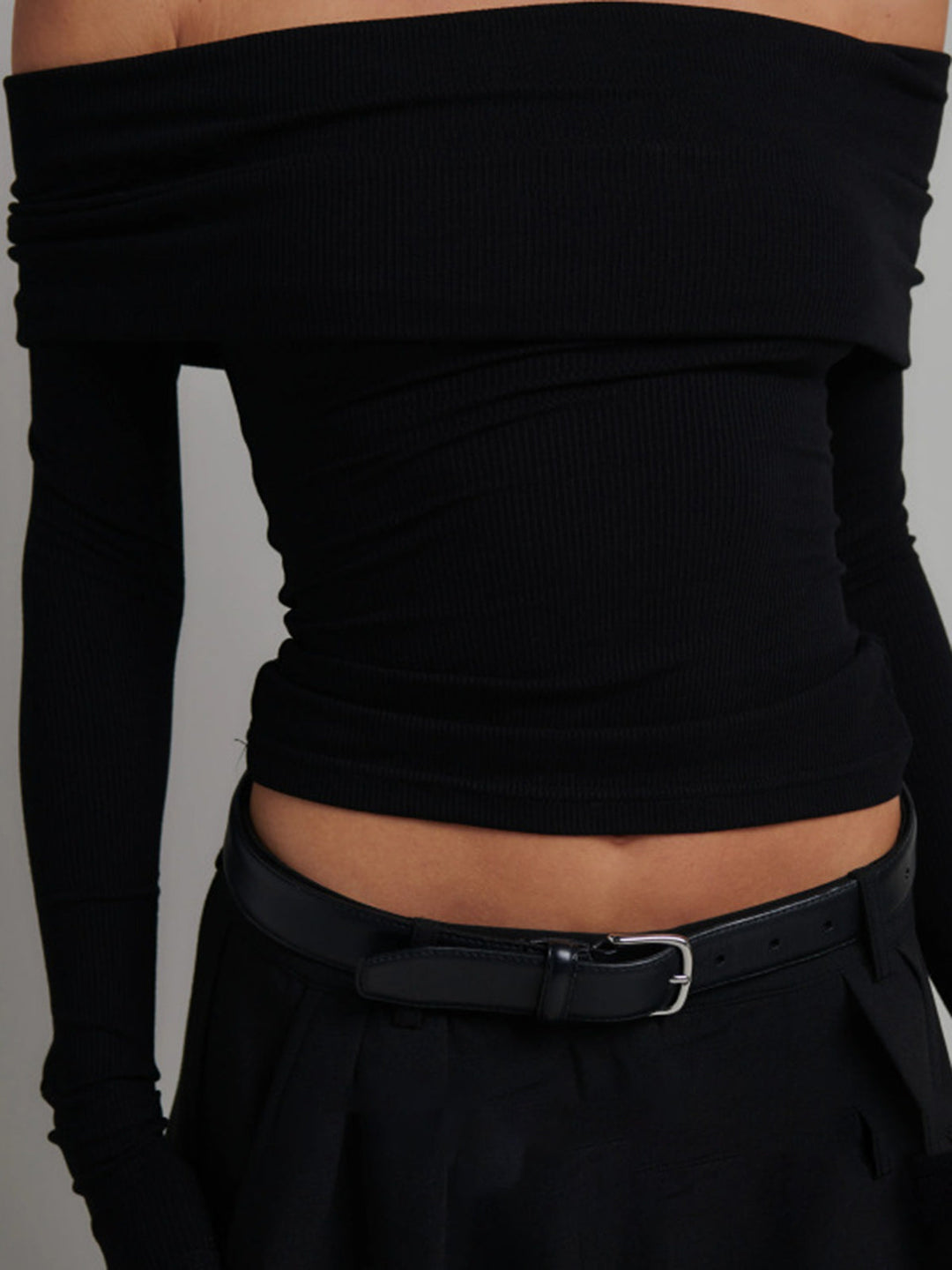 Women's Crop Shirt Long Sleeve