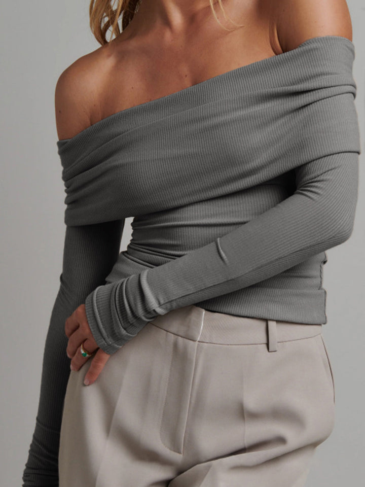 Women's Crop Shirt Long Sleeve