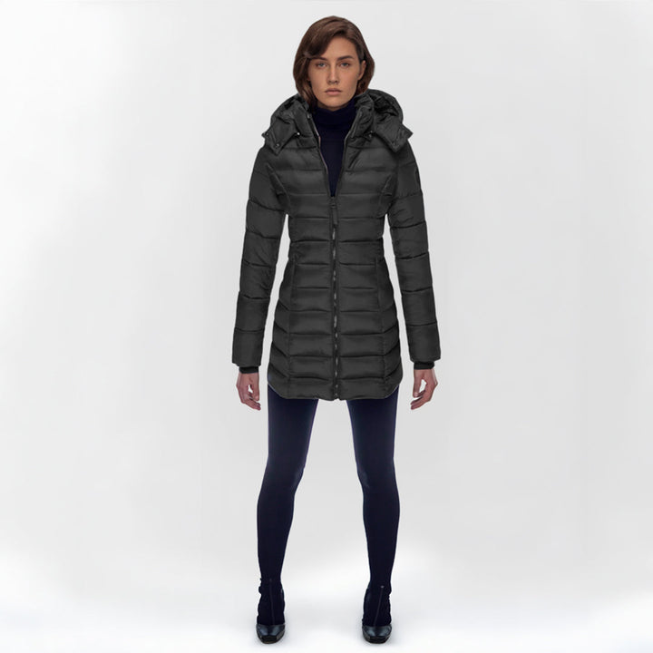 Women's Down Jacket Long Warm Stylish