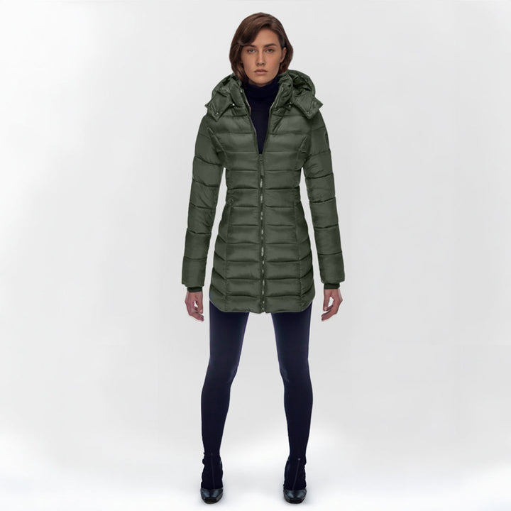 Women's Down Jacket Long Warm Stylish