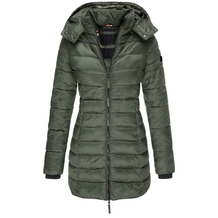 Women's Down Jacket Long Warm Stylish