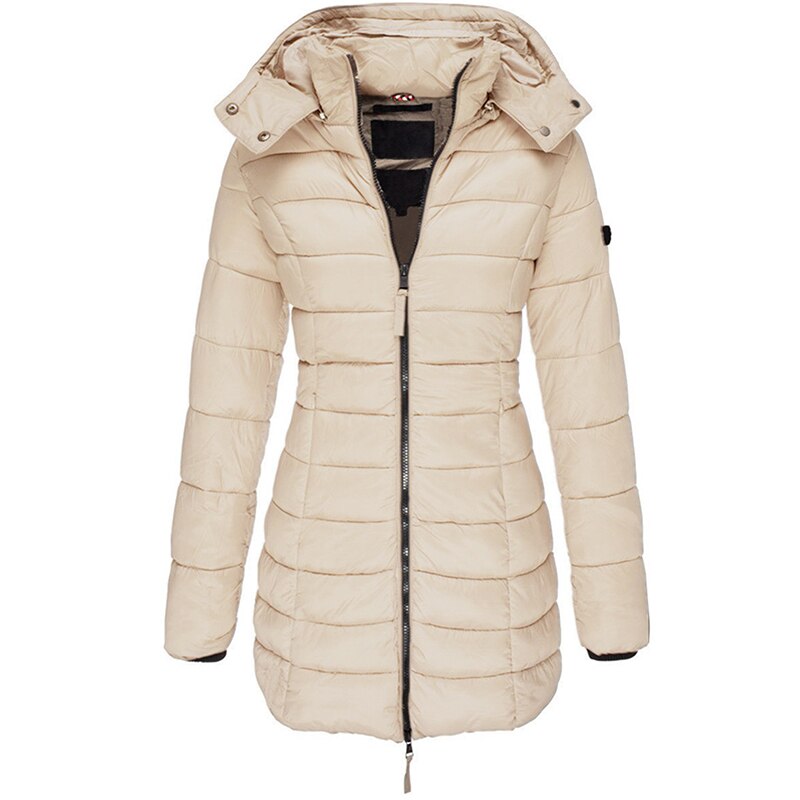 Women's Down Jacket Long Warm Stylish