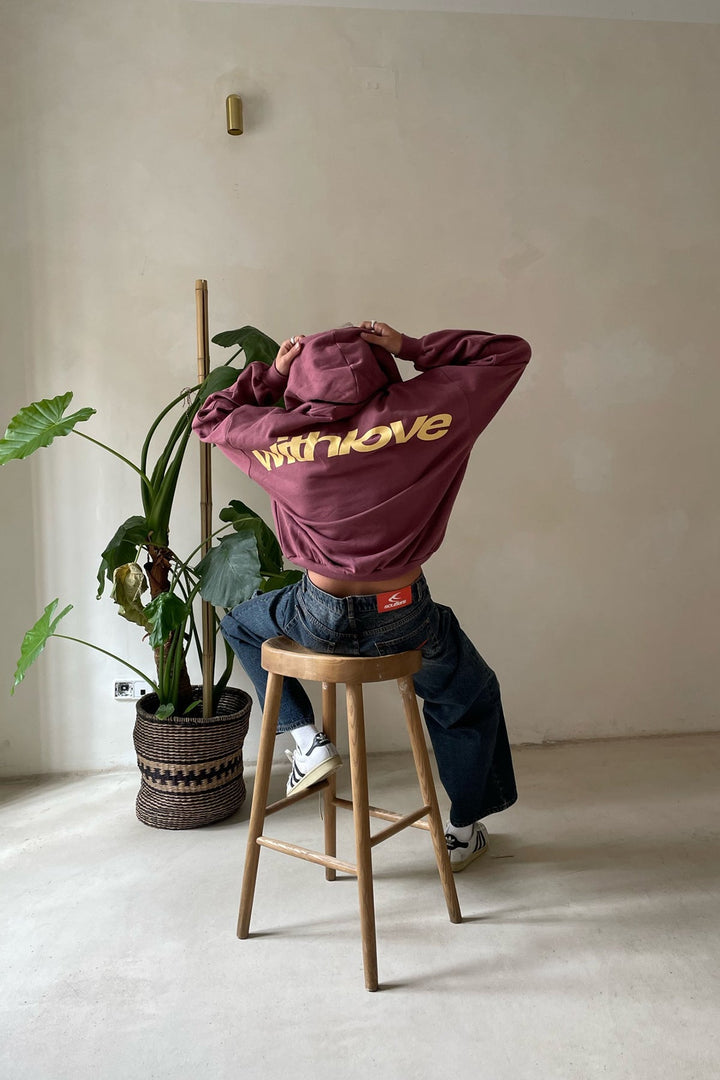 Damen Grauer Oversize Hoodie Aus Weichem Baumwollmix Mit Kapuze 3