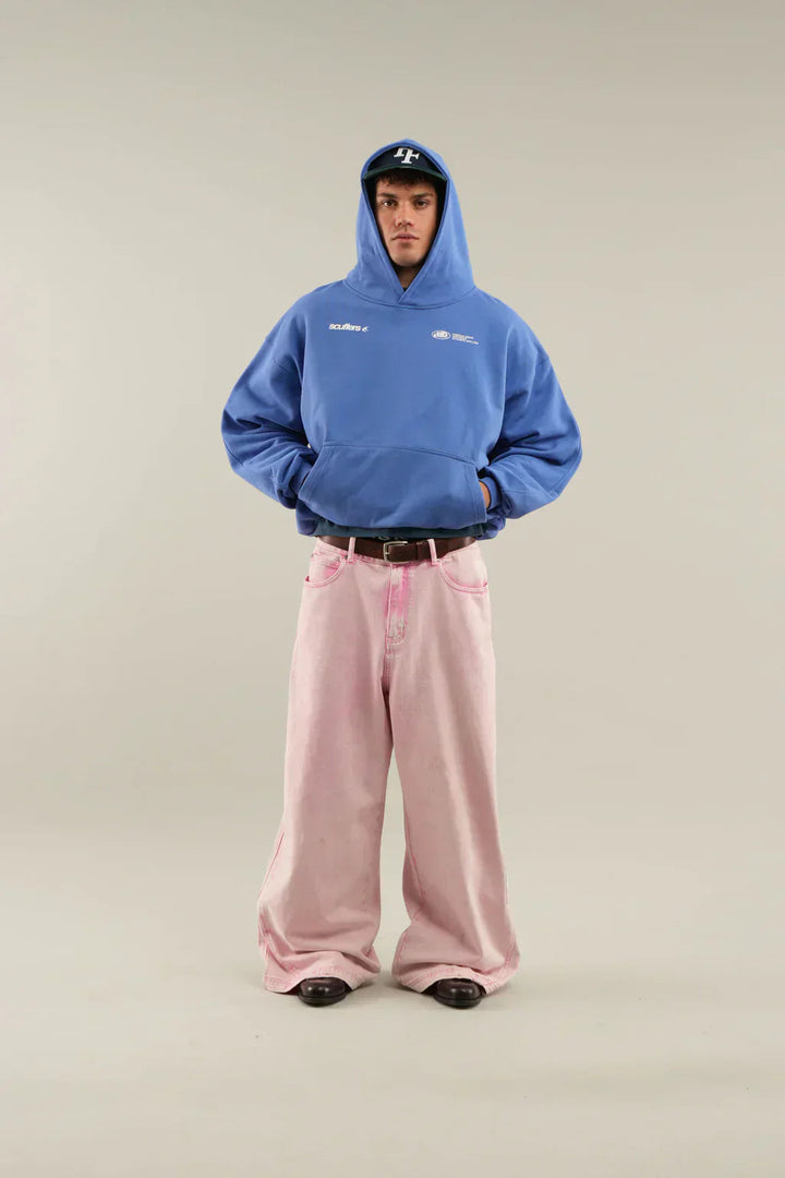 Damen Grauer Oversize Hoodie Aus Weichem Baumwollmix Mit Kapuze 7