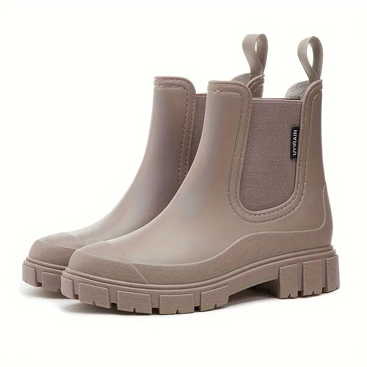 Women's Rubber Boots Waterproof Fashionable Lined