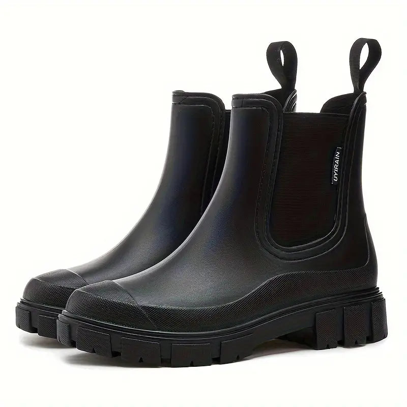 Women's Rubber Boots Waterproof Fashionable Lined