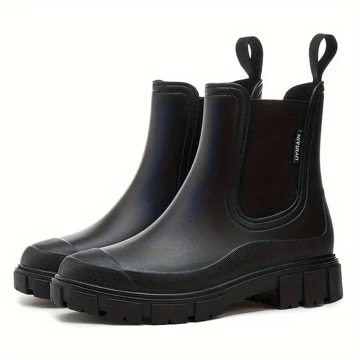 Women's Rubber Boots Waterproof Fashionable Lined