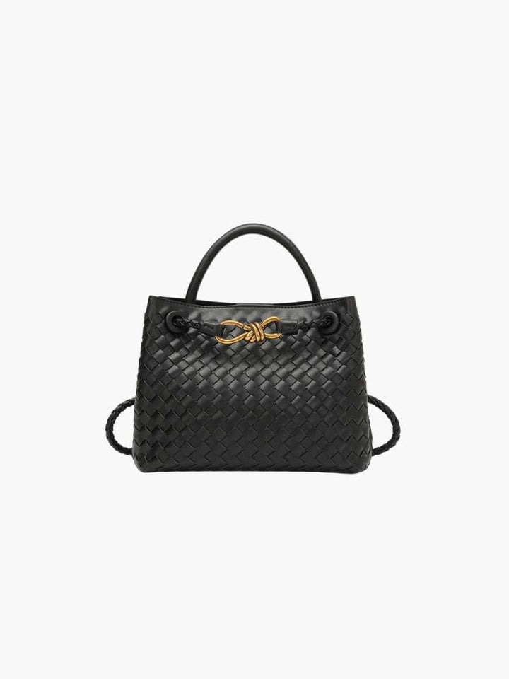 Women's Handbag Woven Structured Elegance