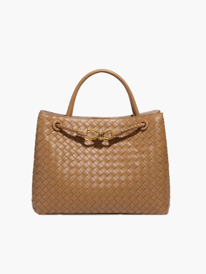 Women's Handbag Woven Structured Elegance