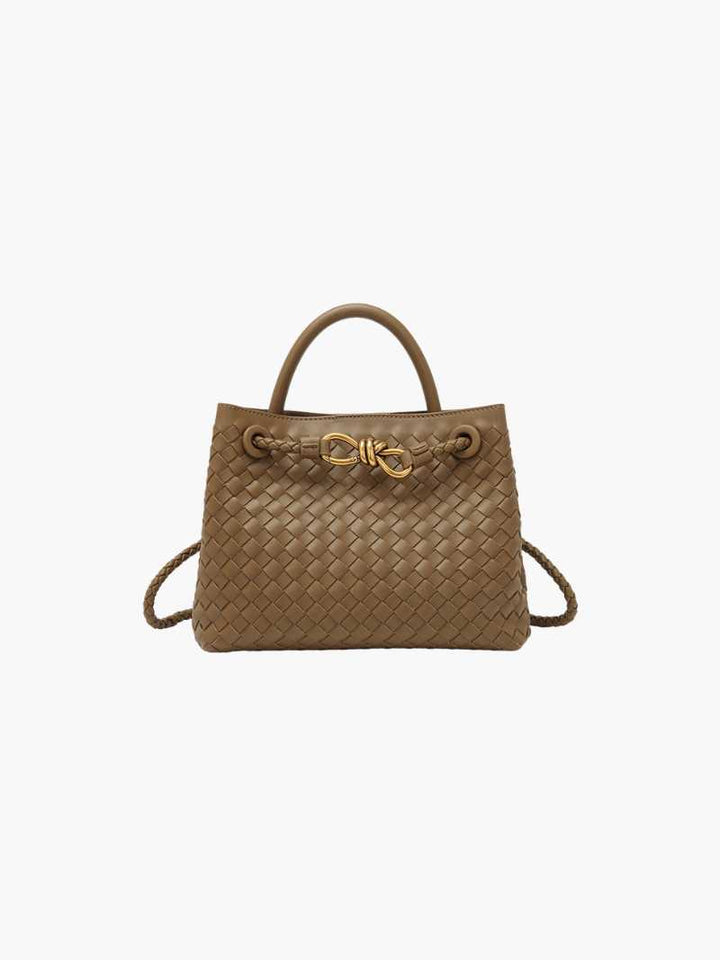 Women's Handbag Woven Structured Elegance