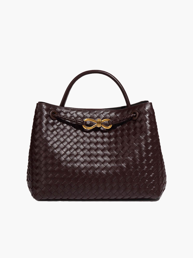 Women's Handbag Woven Structured Elegance